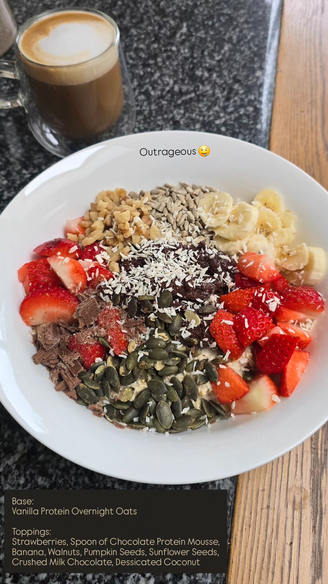 Overnight Vanilla Protein Oats
